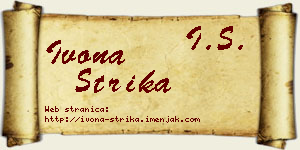 Ivona Strika vizit kartica